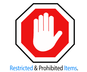 Restricted and Prohibited items to India