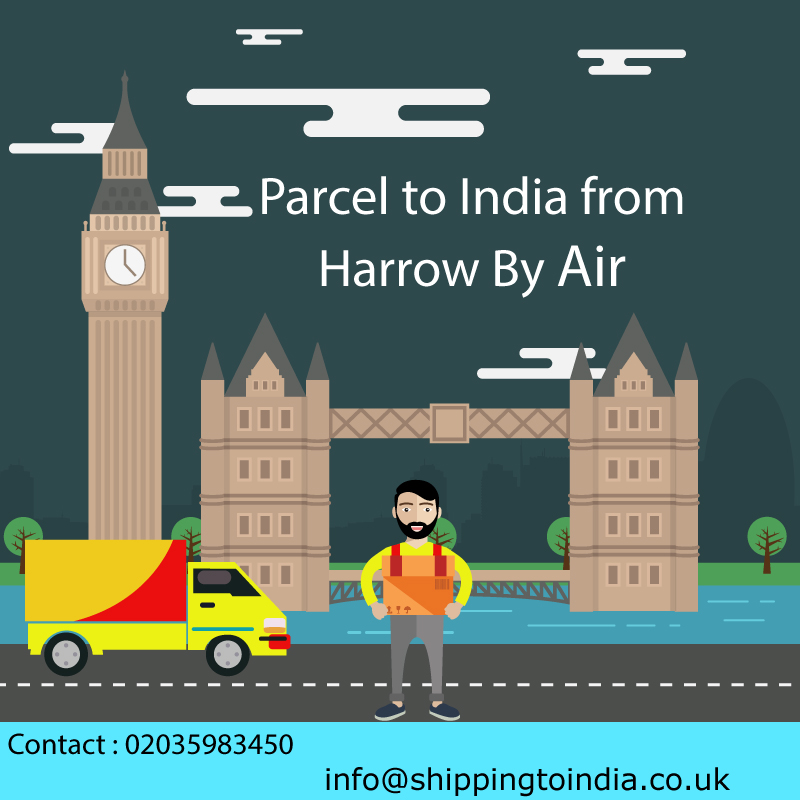 Parcel to India from Harrow by Air